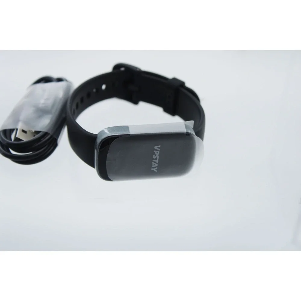 VPSTAY Band Fitness Tracker Smart Watch ALB1 Black IP68 Waterproof Heart Rate